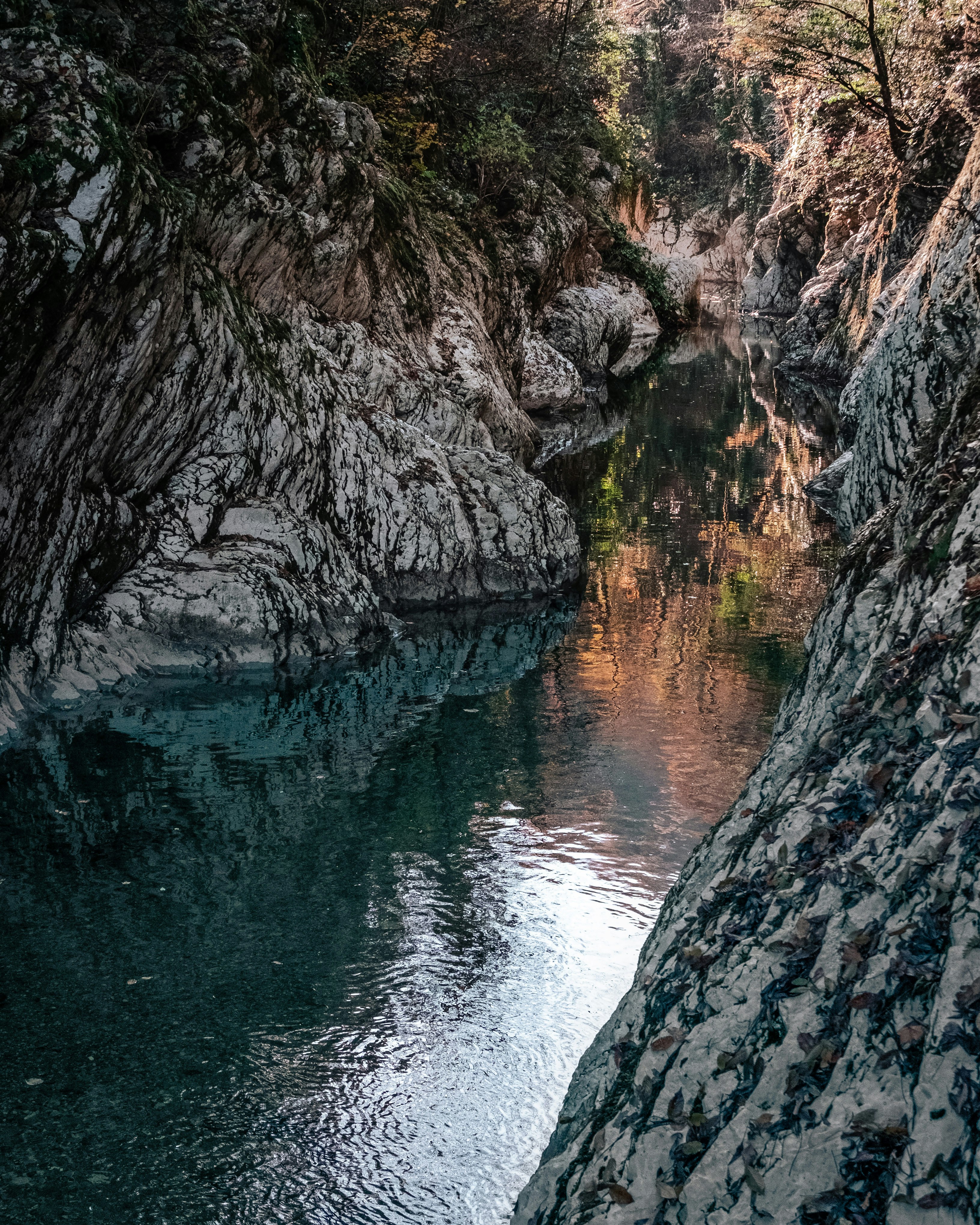 gray rock formation beside body of water during daytime